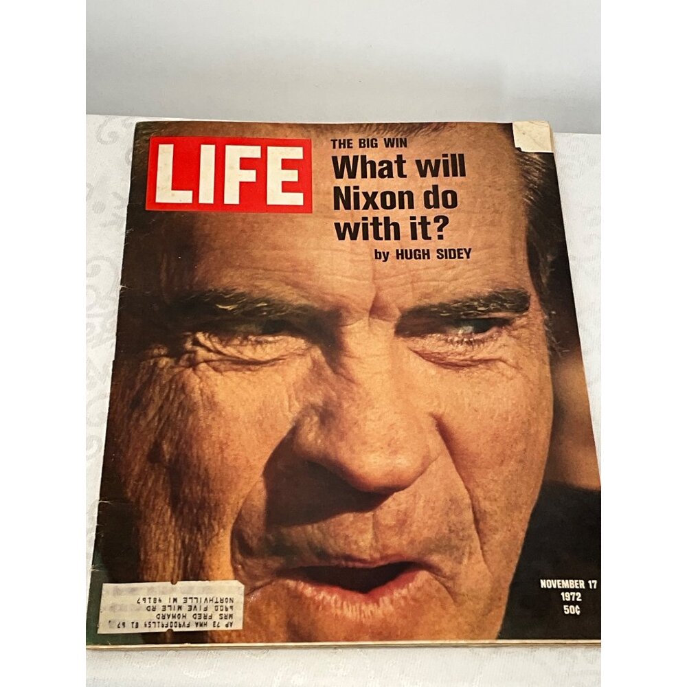 Vintage Life Magazine November 17 1972 Richard Nixon Cover The Big Win What Will